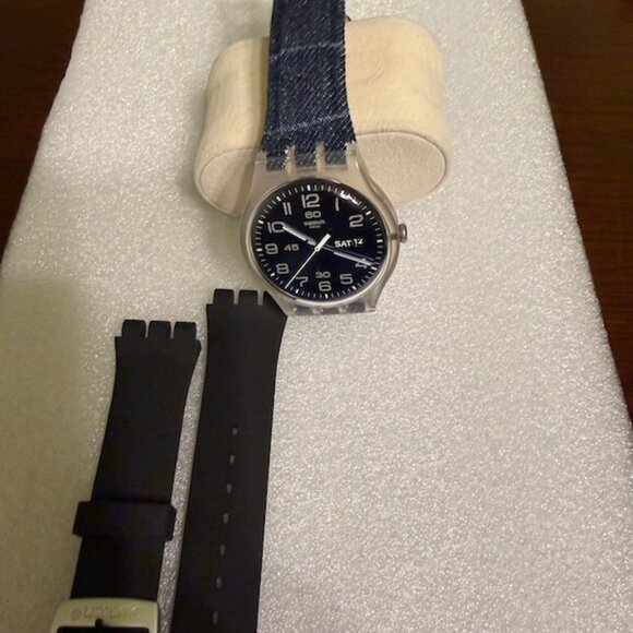 Swatch watch rebel blue face - Picture 6 of 6